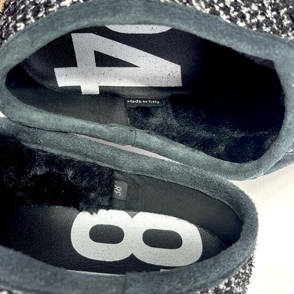 P448 Bubble Shaka Women Black Indoor/Outdoor Slipper Size 9 Textile/Faux Fur New - Picture 9 of 13